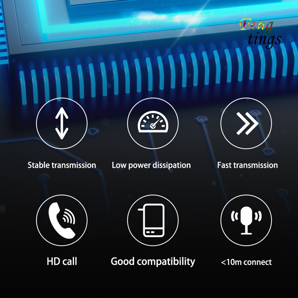 Tai nghe bluetooth 5.0 RD09 móc tai có thể sạc lại tiện dụng