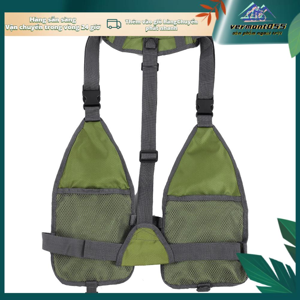 Vermont055 Vest câu cá lưới thoáng khí đơn giản Mùa hè ngoài trời đa chức năng Áo bay nhanh khô