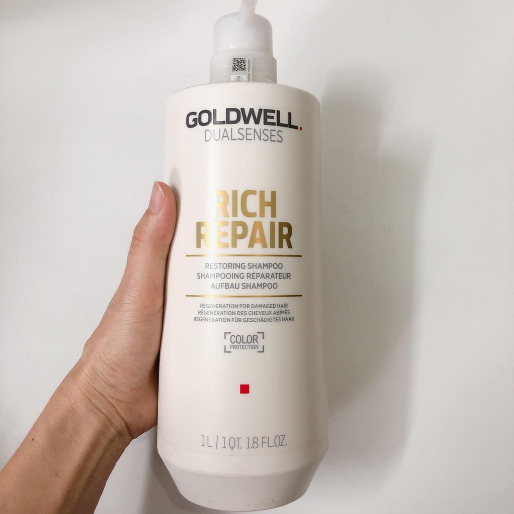 🇩🇪Goldwell🇩🇪 Dầu gội phục hồi tóc hư tổn Goldwell Rich Repair Restoring Shampoo 1000ml