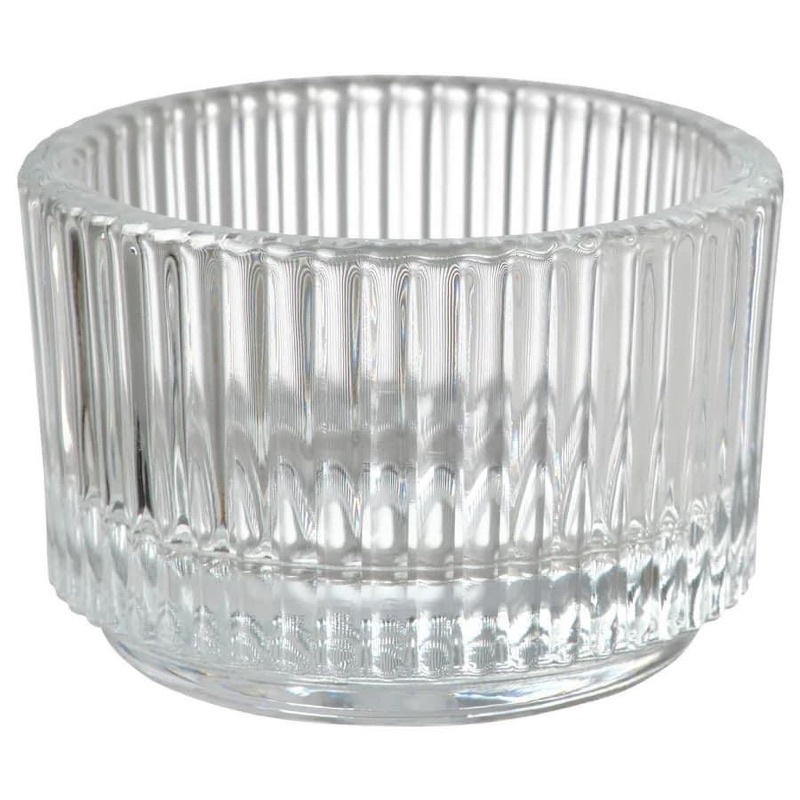 Chân nến thủy tinh 1pcs GLASIG ikea chính hãng ( có sẵn)