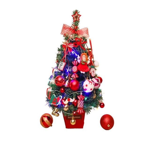 Cây thông noel 60cm+75 phụ kiện trang trí