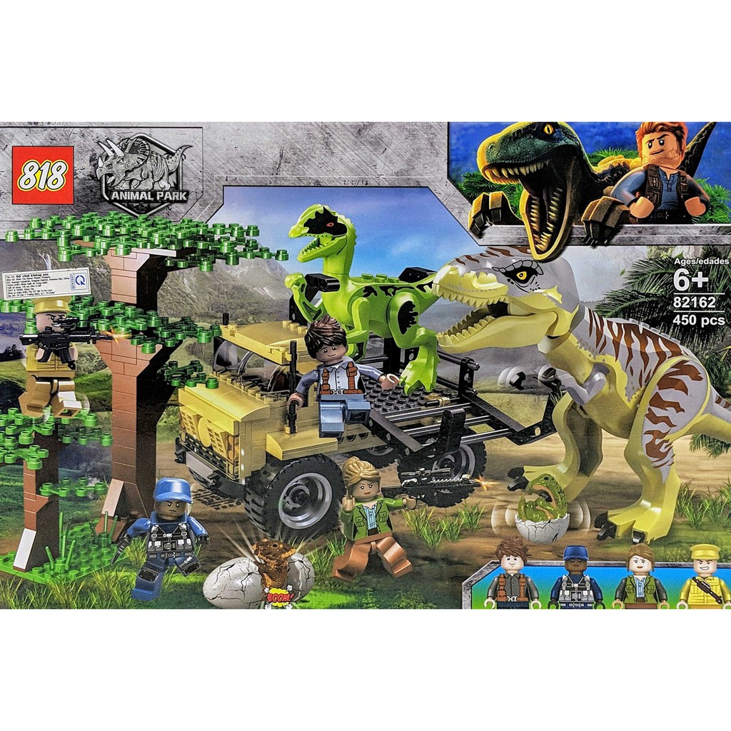 Bộ Lego lắp ráp thế giới khủng long - 450 miếng ghép