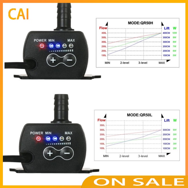 Máy Bơm Nước Mini 4 Chế Độ CAI DC12V USB 5V