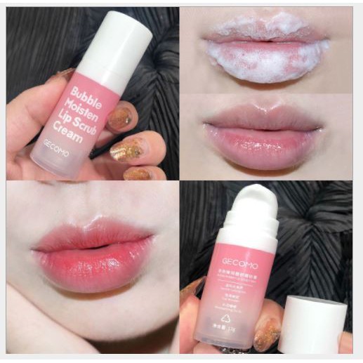 Tẩy Da Chết Môi Sủi Bọt Gecomo Bubble Moisten Lip Scrub Cream