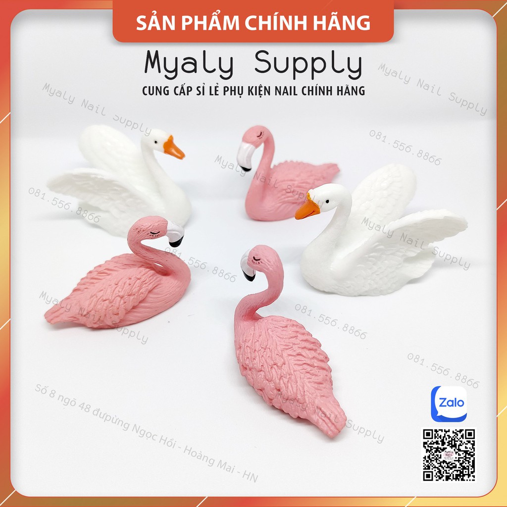 Đế Gắn Móng Giả Tập Vẽ Đế Hạc  Hồng Trắng