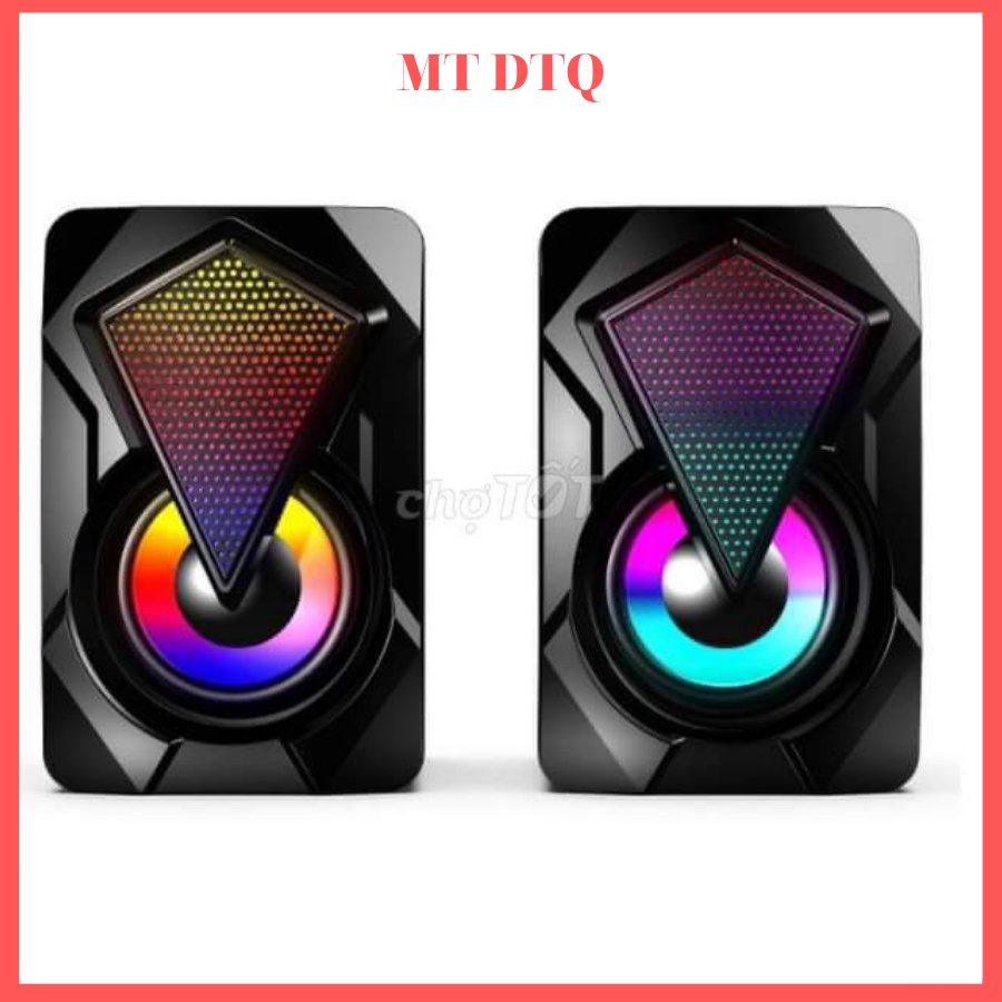 Loa mini 2.0 LeerFei YST-1046 - Loa vi tính mini LED RGB bảo hành 6 tháng (Hot)  giá cực rẻ