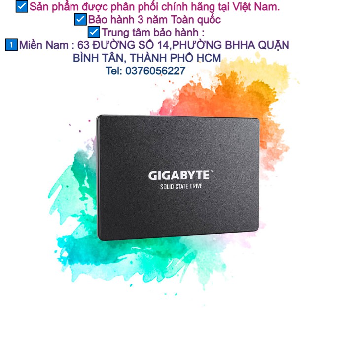 [PHONG VŨ]Ổ cứng SSD Gigabyte 2.5″ 240GB 120GB SATA 6Gb/s có mã QR của hãng BẢO HÀNH CHÍNH HÃNG 3 NĂM