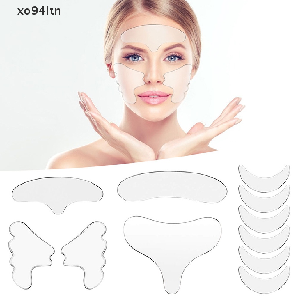 Set 11 / 16 Miếng Silicone Dán Nâng Cơ Mặt / Mắt / Trán Chống Nếp Nhăn