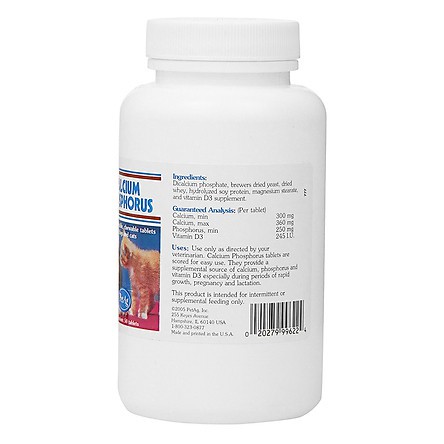 Combo 5 viên Canxi cho chó mèo Calcium phosphorus Petag (chia từ hộp 50 viên)