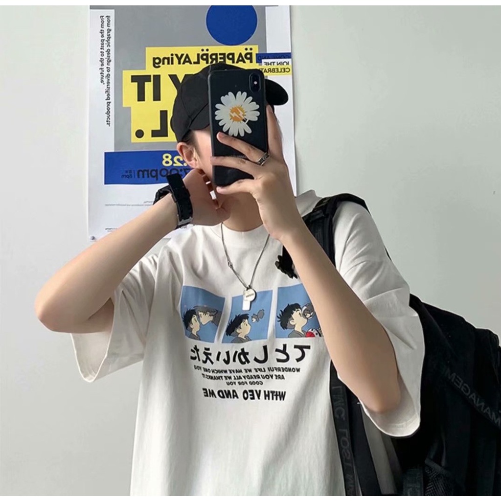 Áo thun tay ngắn form rộng thoải mái có size từ S-5XL