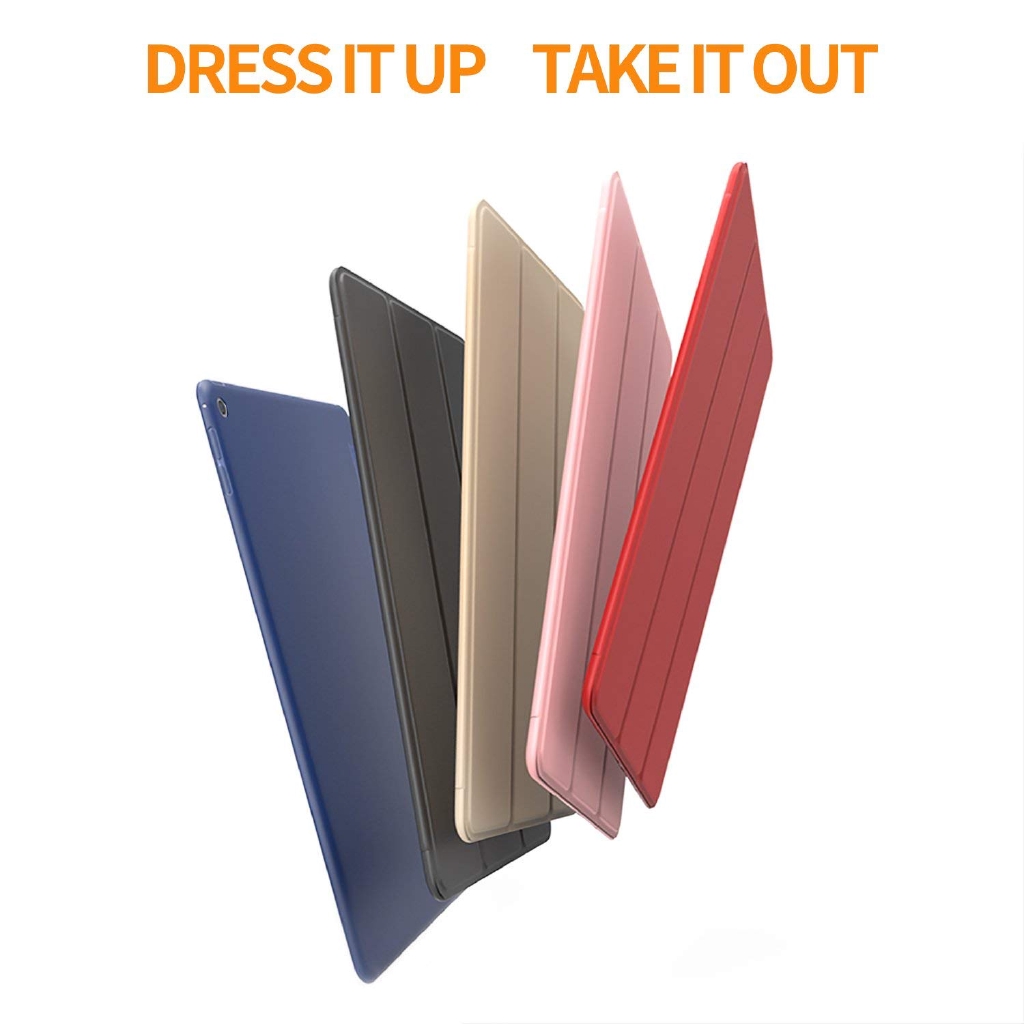 Bao da bảo vệ máy tính bảng Silicone mềm bằng da PU dành cho iPad 10.2 inch 7th 8th
