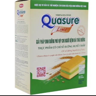 Bánh bông lan hương cốm/ hương dâu Quasure cho người bệnh tiểu đường hộp 126g ( 7 cái)