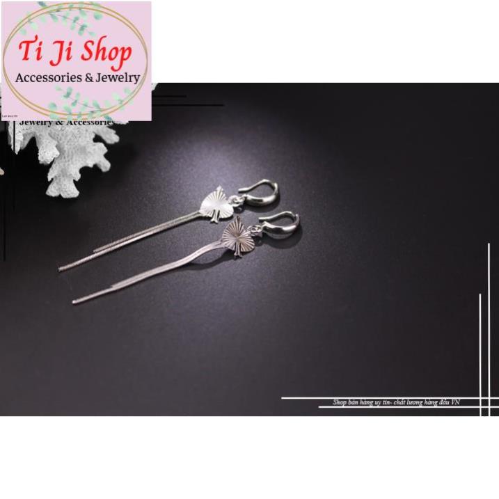 BÔNG TAI NỮ INOX TÒN TEN TRÁI TIM ĐẸP GIÁ RẺ - đẹp, không đen