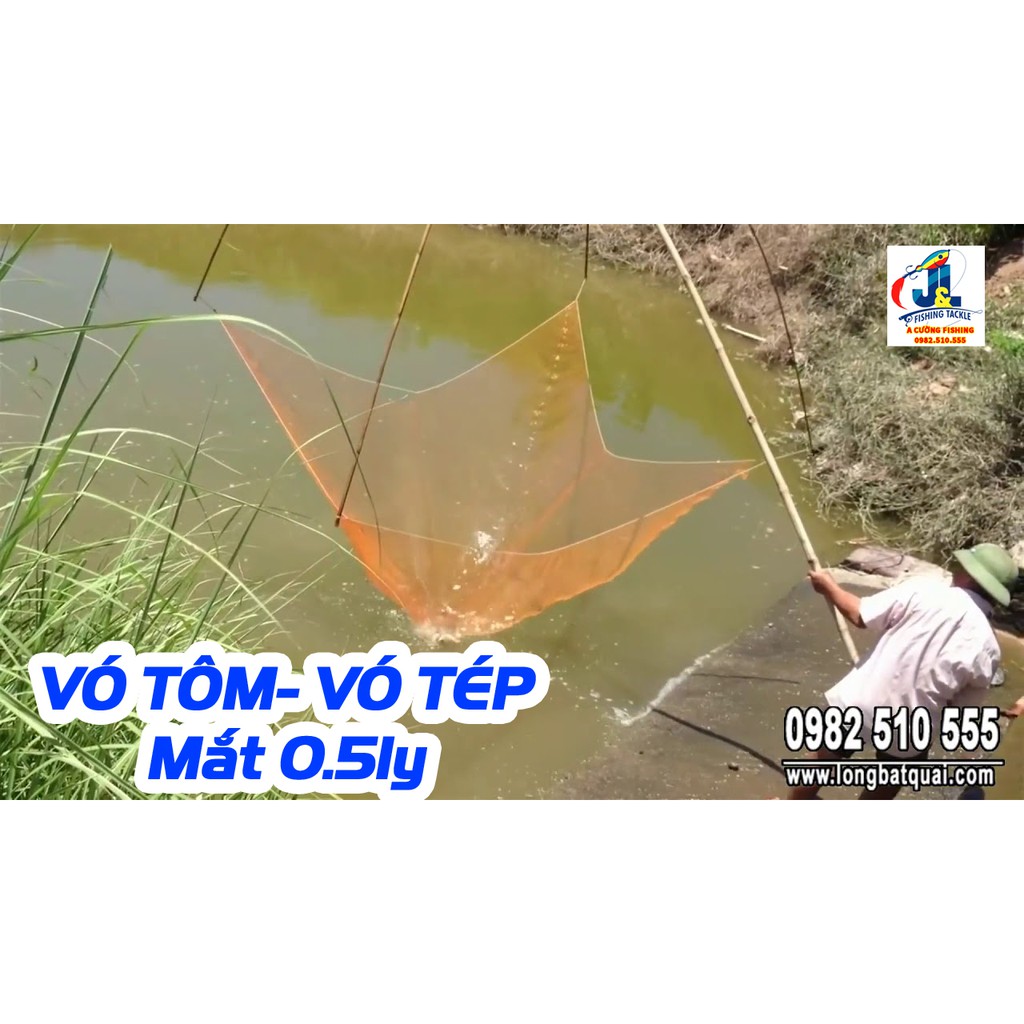 Lưới vó kéo cá - Từ 2m , 2m5 , 3m, 3m5, 4m A CƯỜNG