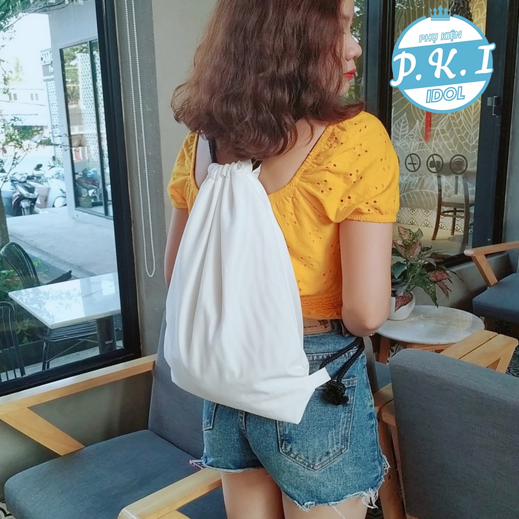 Balo Túi Rút Sành Điệu Cá Tính - Có Nhận In Hình Theo Yêu Cầu - Phụ Kiện Idol PKI