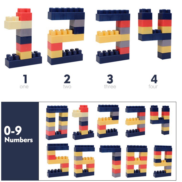 Bộ đồ chơi xếp hình lắp ráp lego 520 chi tiết phát triển trí tuệ sáng tạo cho bé