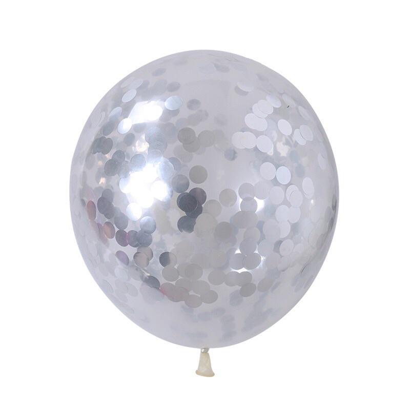 Bóng bay trong kim tuyến sz 12inch ~ 30cm