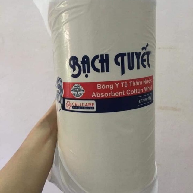 Bông bạch tuyết cuộn 1kg (BÔNG CUỘN) dùng làm mặt, phun xăm