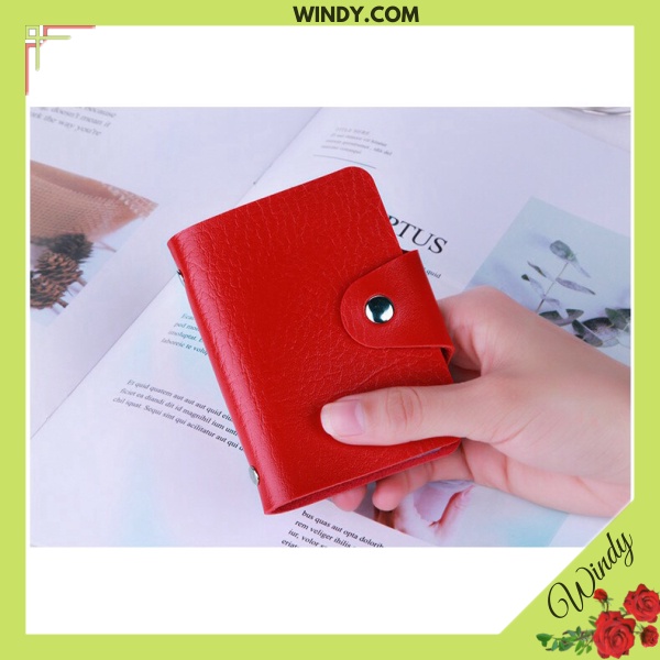 Ví đựng thẻ bằng trong suốt chất PVC 12 ngăn tiện dụng- saoshop