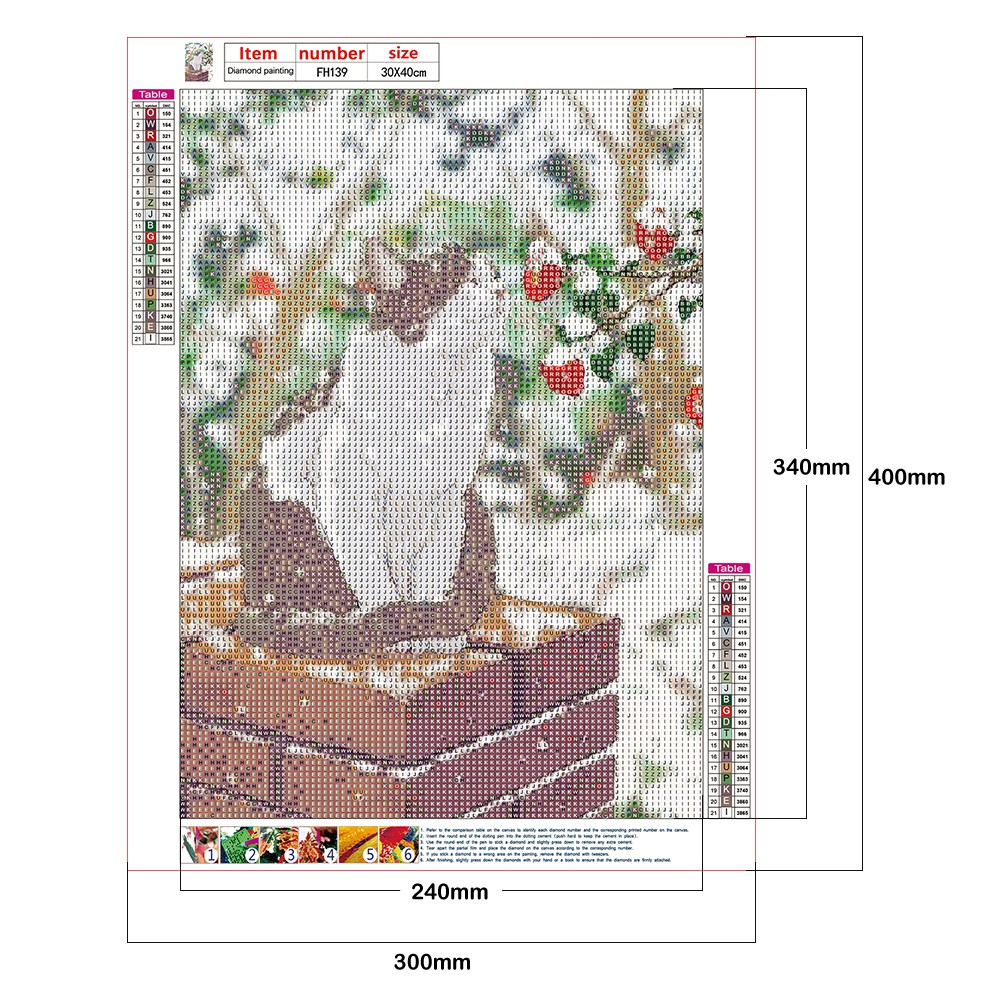 Bộ Tranh Đính Đá 5d Tự Làm Hình Mèo Tuyết Độc Đáo | BigBuy360 - bigbuy360.vn