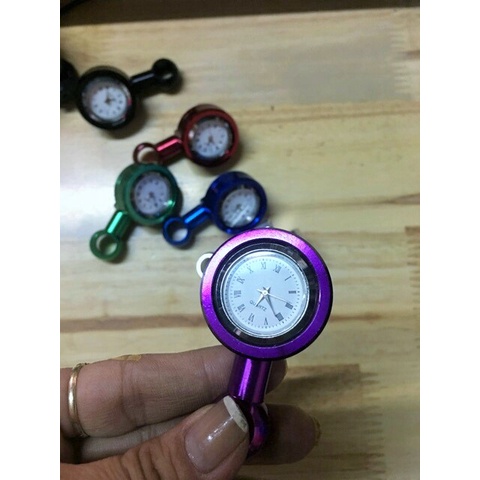 ĐỒNG HỒ + ỐC CHÂN KIẾNG NHIỀU MÀU GẮN CHO CÁC LOẠI XE