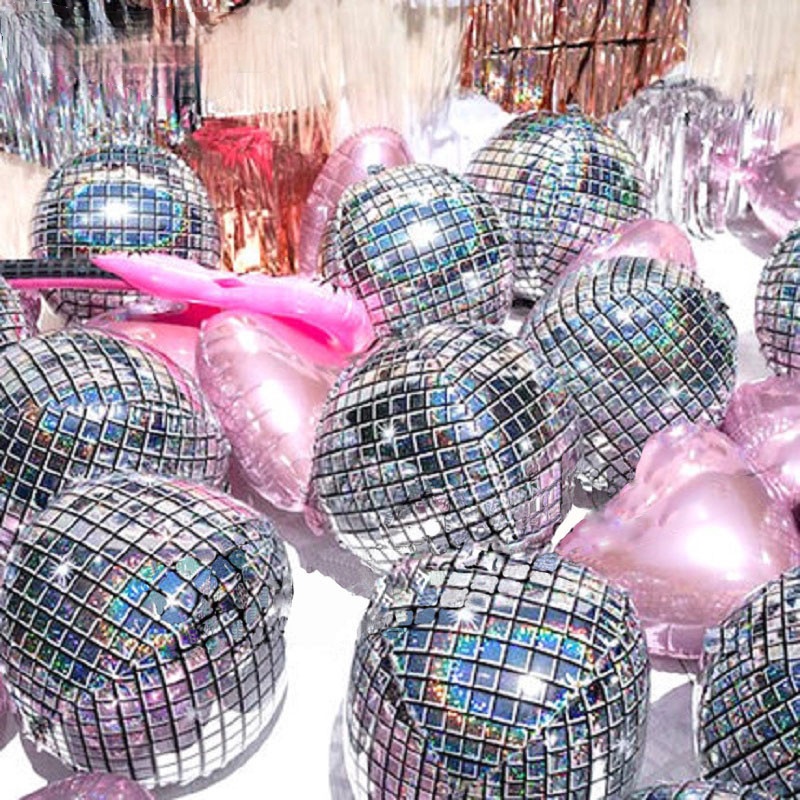 Bong bóng lá nhôm 4d 22 Inch trang trí tiệc