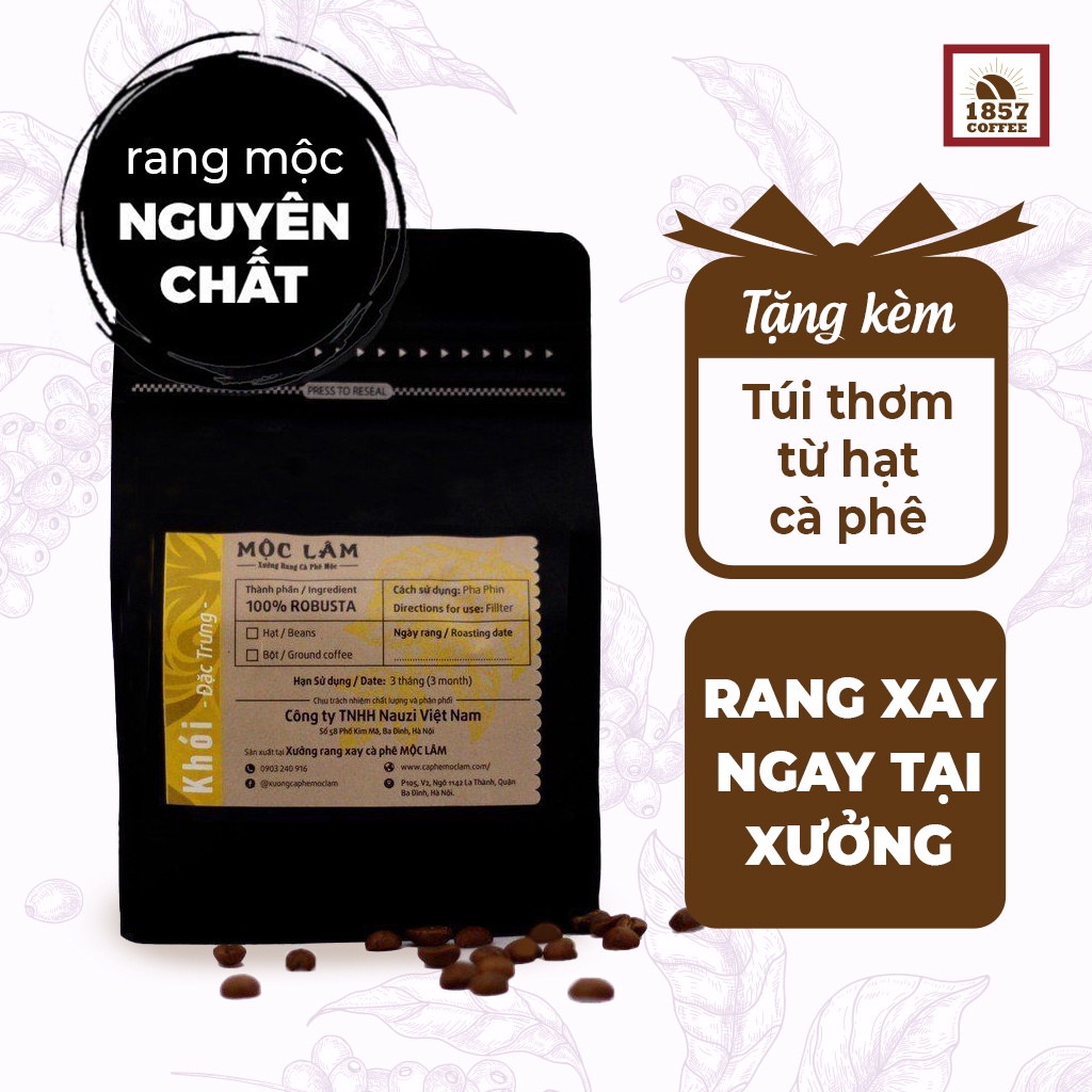 Cà phê nguyên chất, Cà phê mộc rang xay nguyên chất, Cà phê Robusta SÁNH, tặng kèm quà tặng | BigBuy360 - bigbuy360.vn