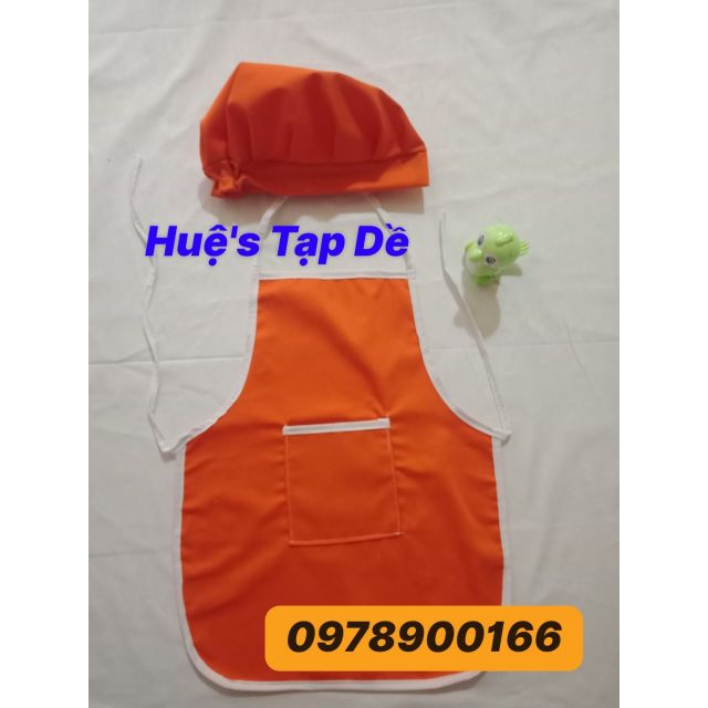 Combo tạp dề +mũ+ống tay ng lớn