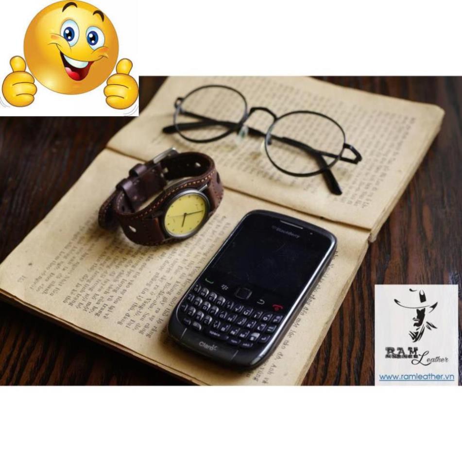 DÂY ĐỒNG HỒ DA BÒ THẬT - RAM BUNDSTRAP BX3 NÂU ĐỎ QUÂN ĐỘI ĐỨC - CASIO AE1200/SEIKO5 .