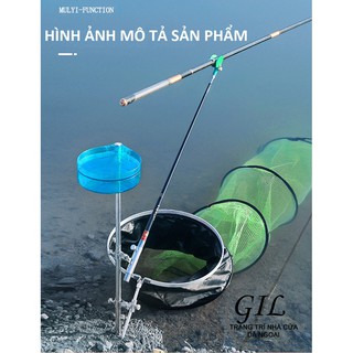 tháp chống cần câu innox - tháp câu đài đa năng