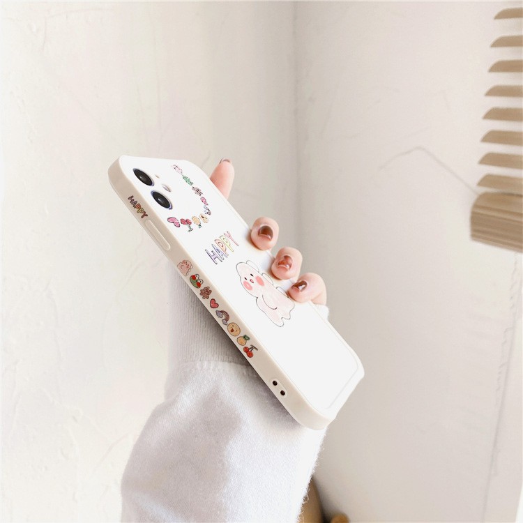 Ốp lưng iphone Lucky cạnh vuông in hình viền 5/5s/6/6plus/6s/6splus/7/7plus/8/8plus/x/xr/xs/11/12/pro/max/plus/promax | BigBuy360 - bigbuy360.vn