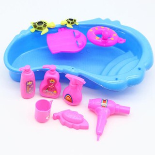Pz-Bộ 11 Món Đồ Chơi Nhà Tắm Cho Búp Bê