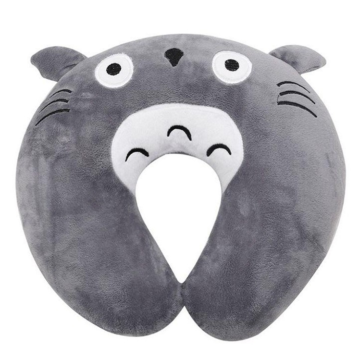 Gối Kê Cổ, Gối Chữ U hình TOTORO dễ thương vải nhung mềm mịn