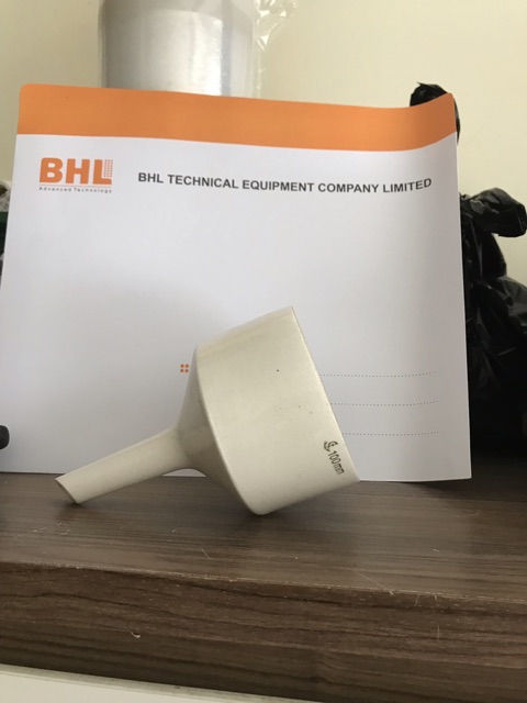 Phễu nhỏ giọt bằng sứ 100ml