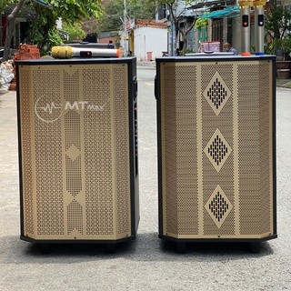 Loa kéo mtmax x1520 1522 - loa kéo di động bass 4 tấc có reverb - tặng kèm 2 micro không dây - công suất lên đến 400w