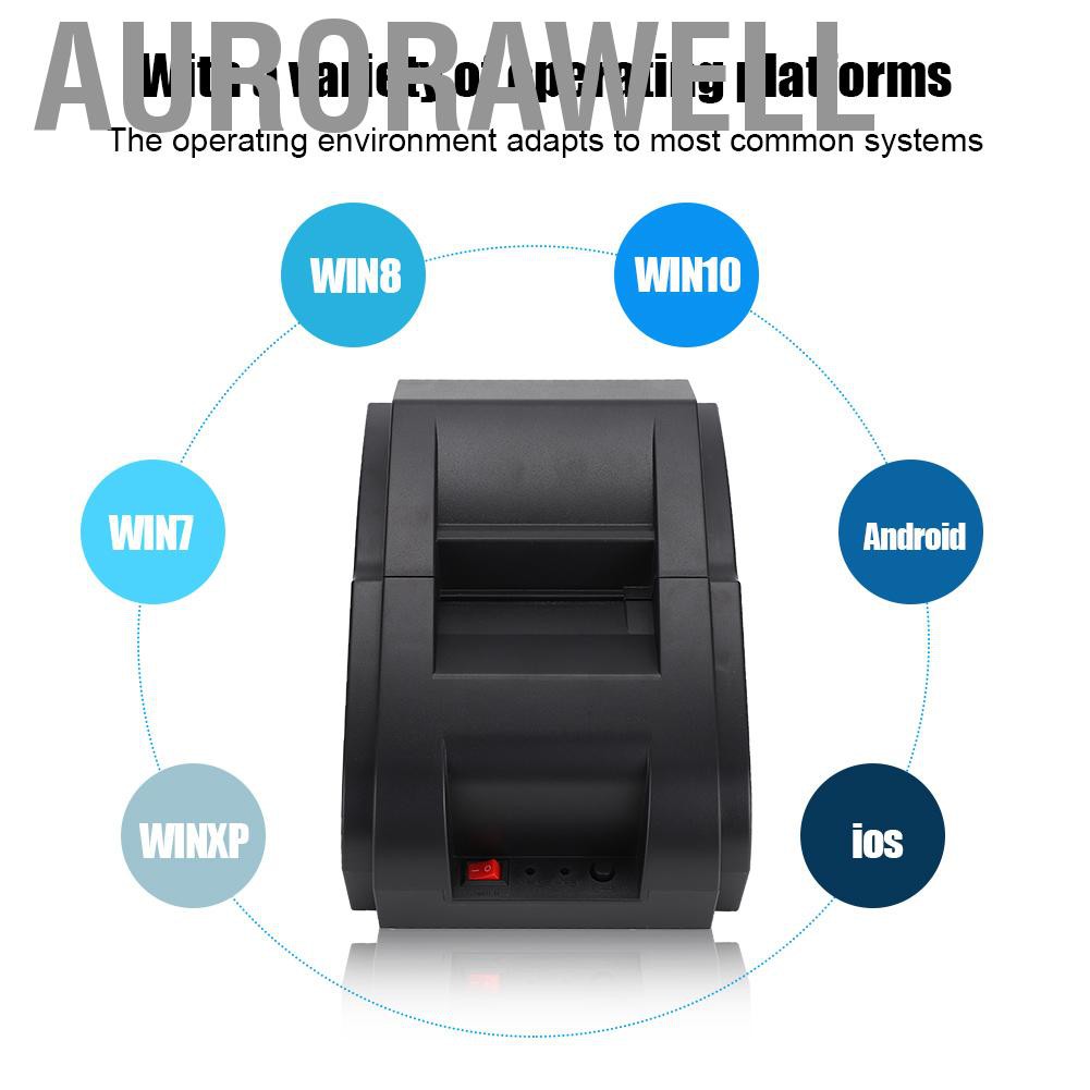 Máy In Nhiệt Aurorawell 58mm Kết Nối Bluetooth 80mm / S Cho Windows / Ios / Android 110-240v | BigBuy360 - bigbuy360.vn