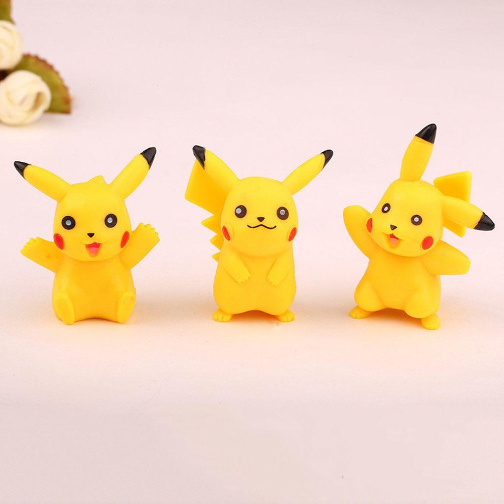 Set 6 Mô Hình Đồ Chơi Nhân Vật Hoạt Hình Pikachu Đáng Yêu
