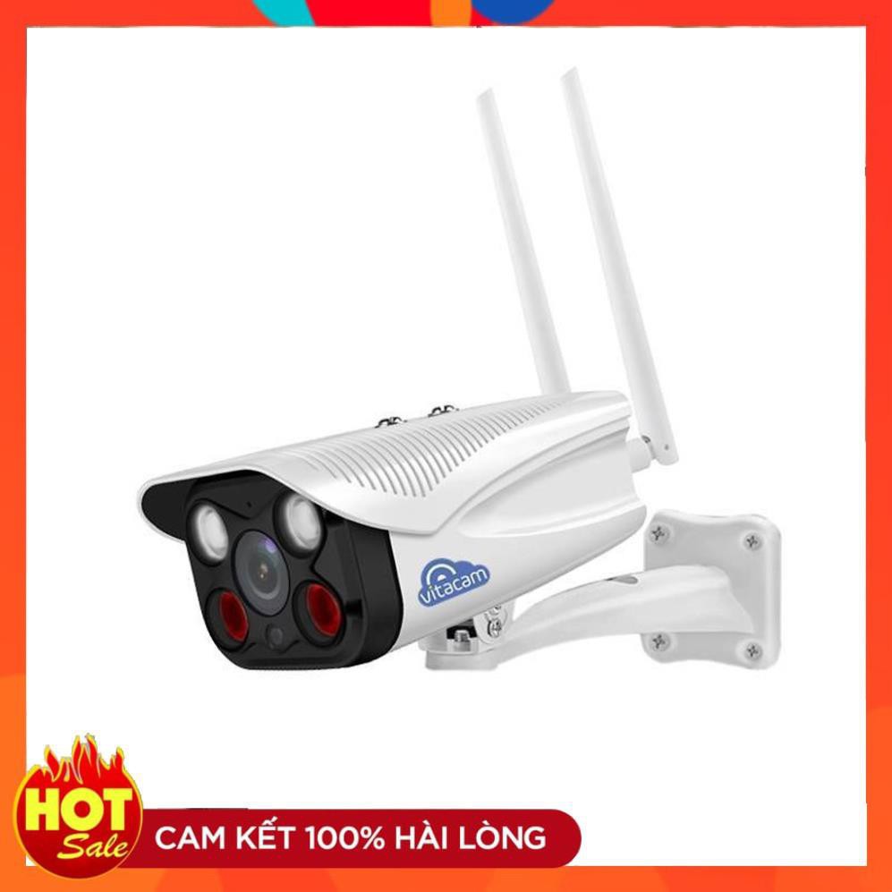 [Chính Hãng] Camera IP Wifi Vitacam VB720 Pro Ngoài Trời Hình Ảnh có màu cả Đêm và Ngày-Chính Hãng BH 24T