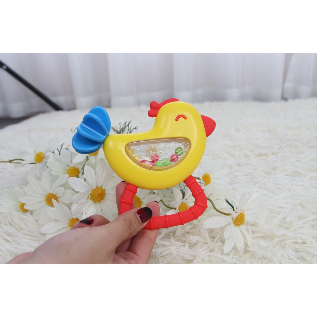 Đồ chơi xúc xắc cầm tay hình chú chim non Winfun WF000240 cho bé sơ sinh 0 tháng tuổi luyện tay và thị giác