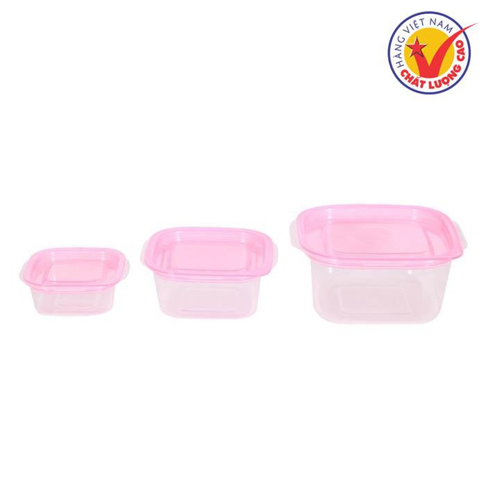 Bộ 3 Hộp nhựa Bảo Quản Thực Phẩm Song Long 2721