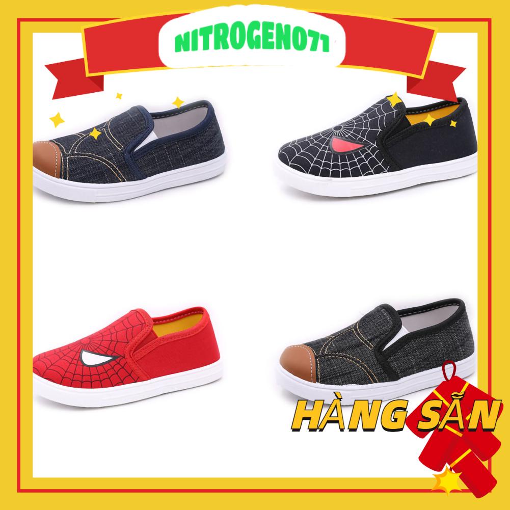 Nitrogen071 Giày vải dành cho trẻ em Đế mềm thoáng khí Độ bền chắc chắn Slip on thông thường cho trẻ em