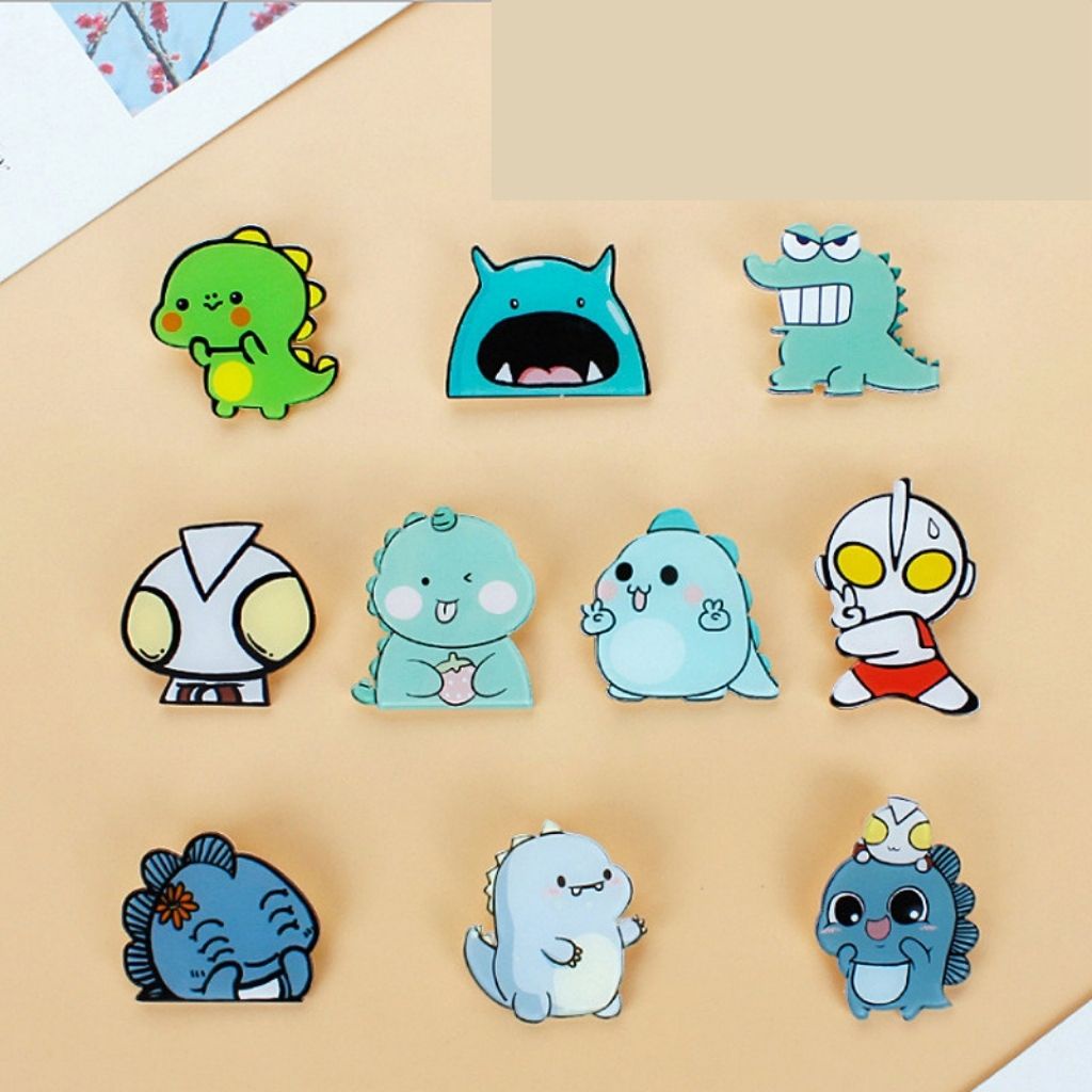 Sticker cute pin cài áo phụ kiện trang trí balo túi xách Duyên Balo MK08