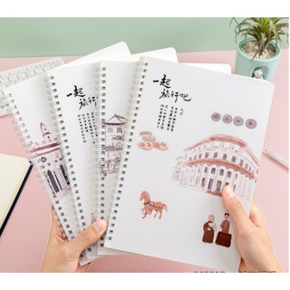 Sổ lò xo B5 DU LỊCH TRUNG HOA giấy kẻ ngang (Mẫu ngẫu nhiên)