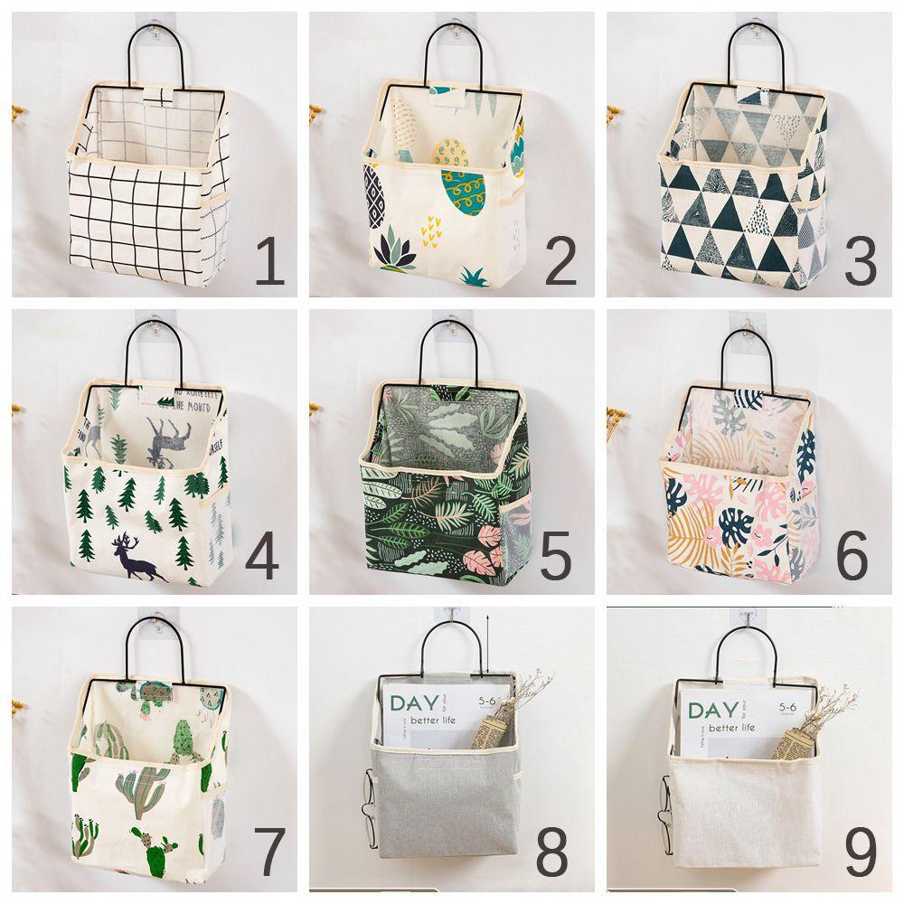 Túi Vải Lanh Cotton Treo Tường Đựng Sách / Tường / Cửa Ra Vào / Nhà Bếp