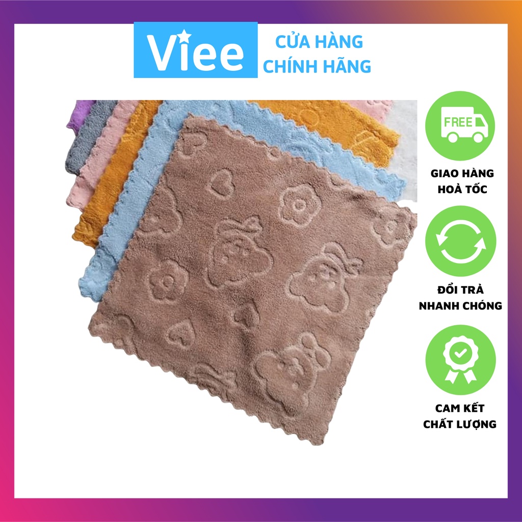 Khăn lau đa năng bộ 10 khăn mềm mại 30x30 (Khăn A3) - HGS