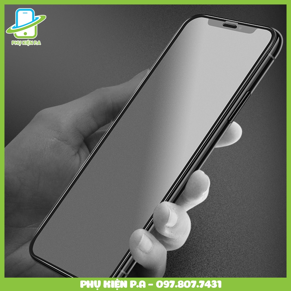 Kính cường lực nhám cho iPhone chống bám vân tay | iPhone 15 Pro Max/14 Plus/13 Mini/12/11/X/XR/XS Max/8/7/6