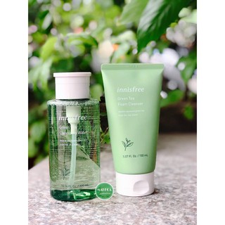 Sữa rửa mặt và tẩy trang trà xanh innisfree
