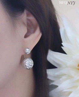 Bông tai dior bạc