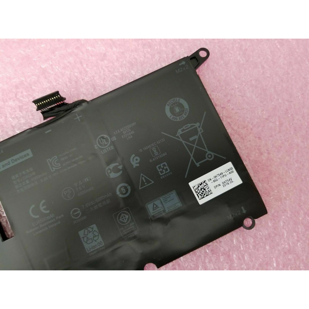Pin Latop Dell XPS 13 9370 9380 5390 1Loại 52WH Mã Pin DXGH8 va HK6N5 Loại 45Wh Có Video Thực Tế