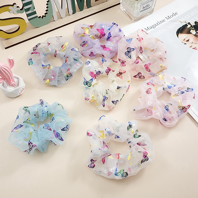 Dây buộc tóc họa tiết in xinh xắn dành cho nữ